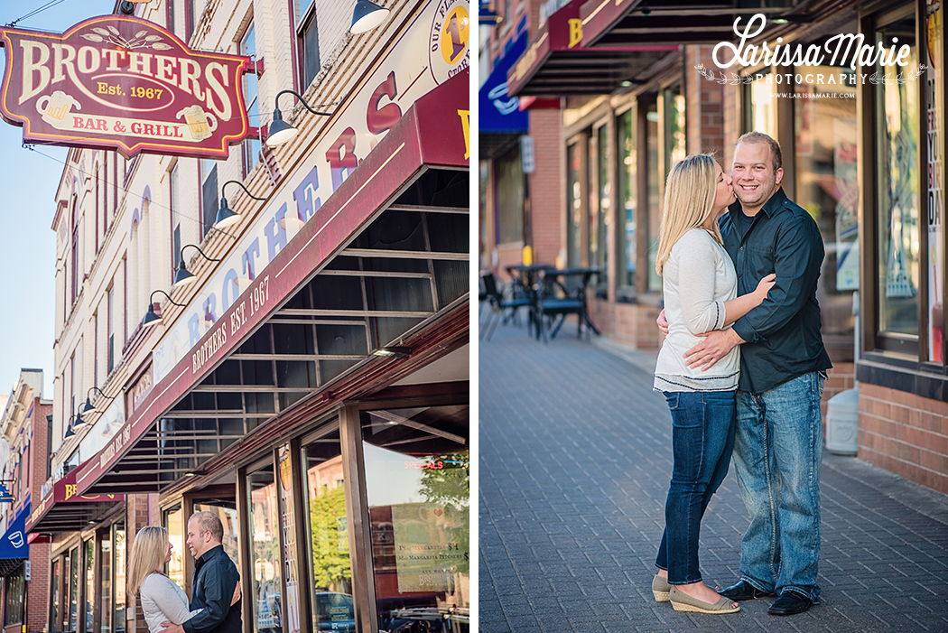La Crosse, WI Engagement Photographer - Brothers Bar and Grill