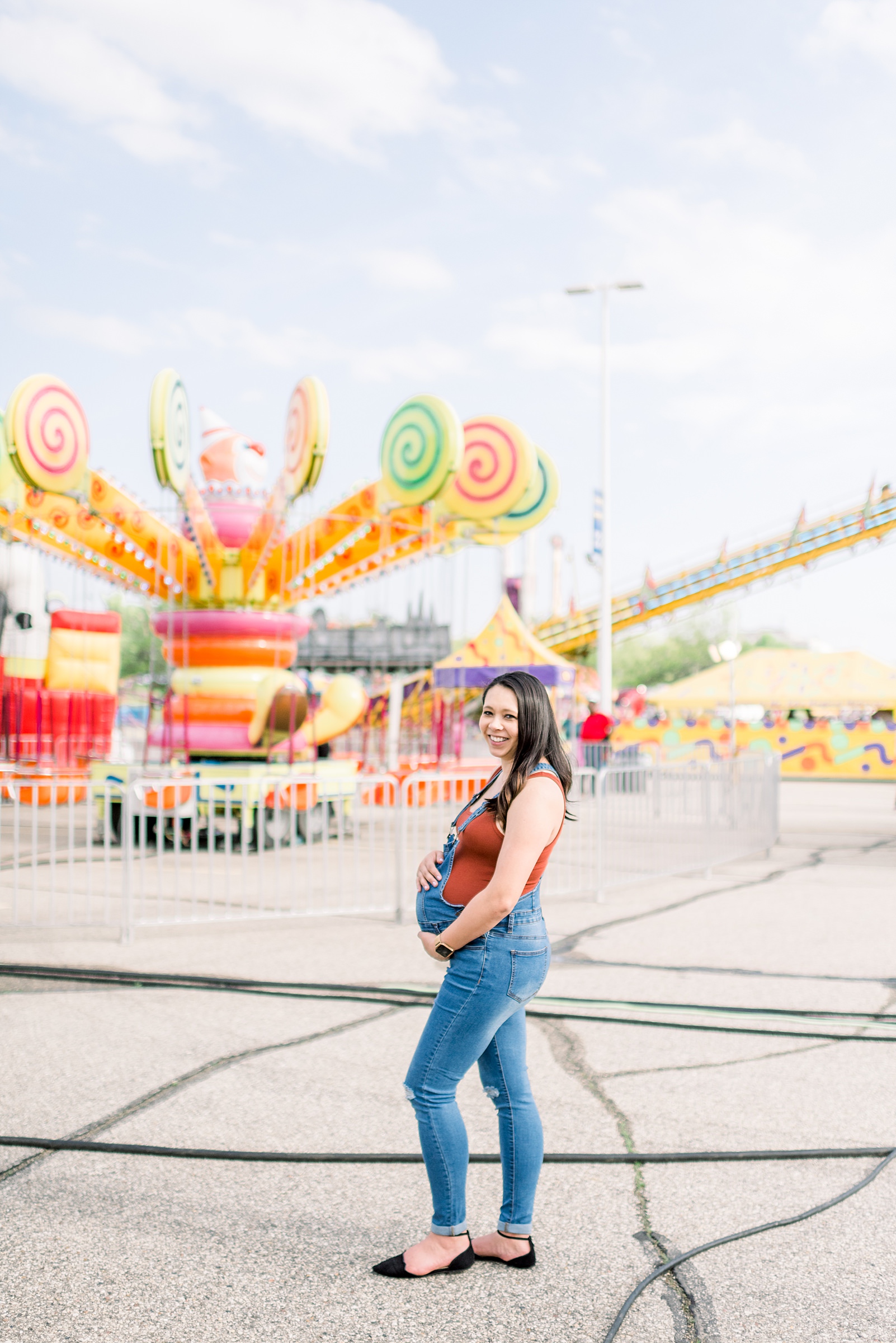 Madison, WI Carnival Maternity Session - Larissa Marie Photograhy