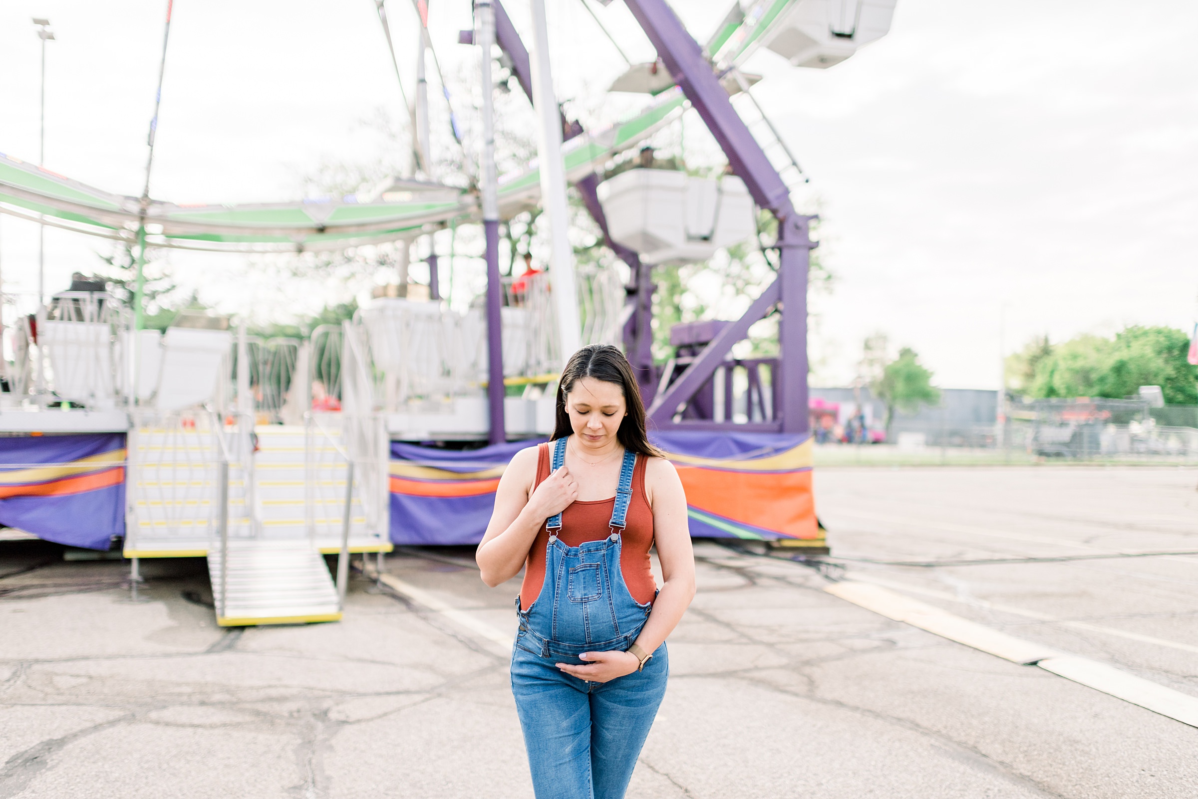 Madison, WI Carnival Maternity Session - Larissa Marie Photograhy