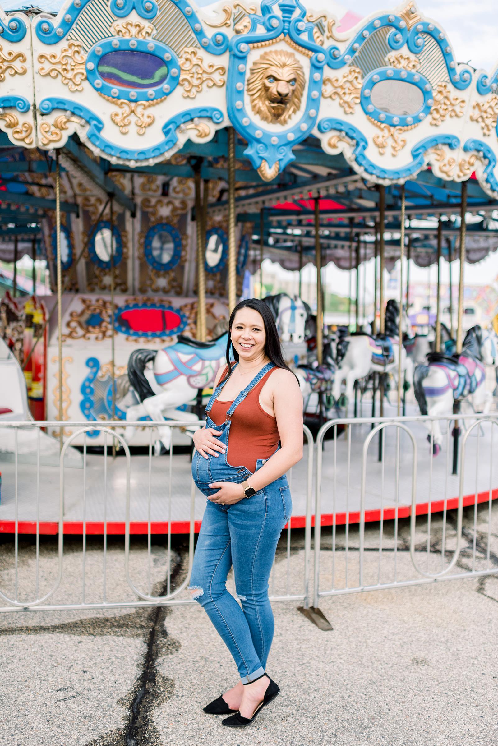 Madison, WI Carnival Maternity Session - Larissa Marie Photograhy