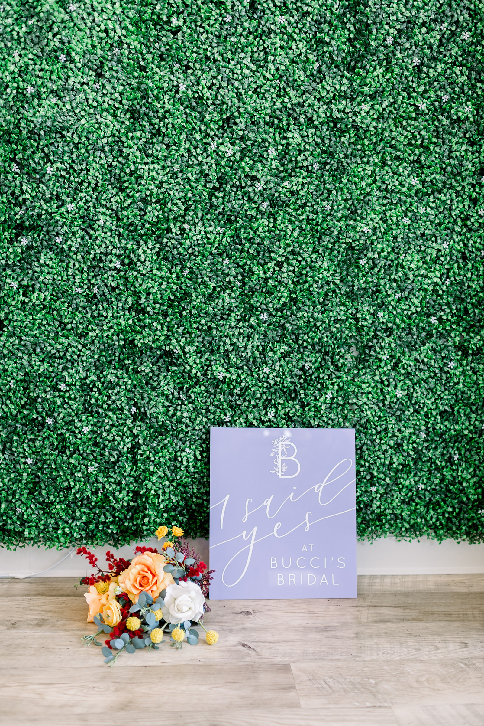 Bucci's Bridal "I Said Yes" Wall