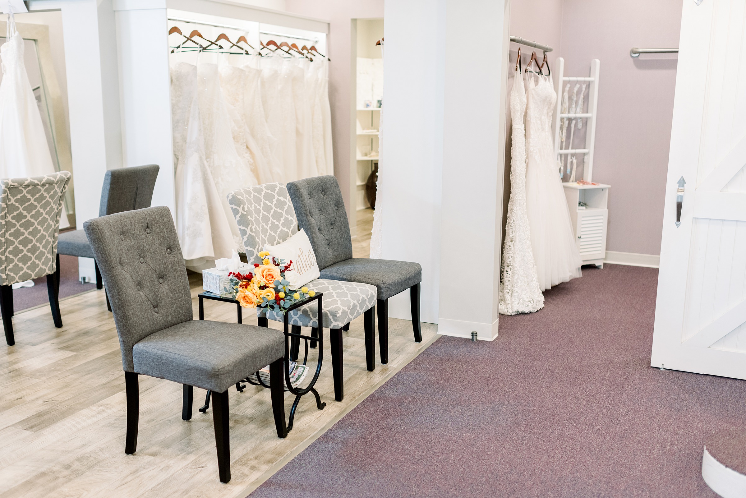 Bucci's Bridal Dress Area