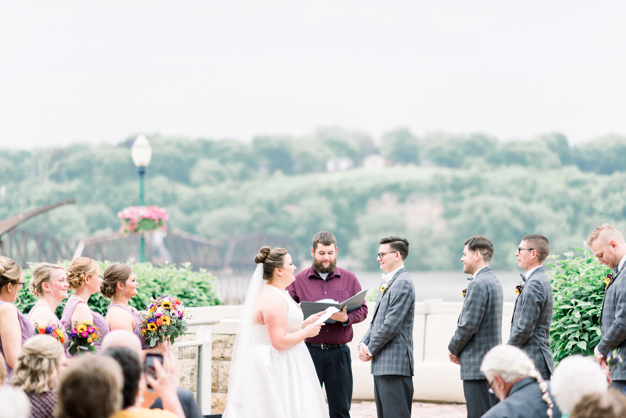 Grand River Center Dubuque Wedding Photographers