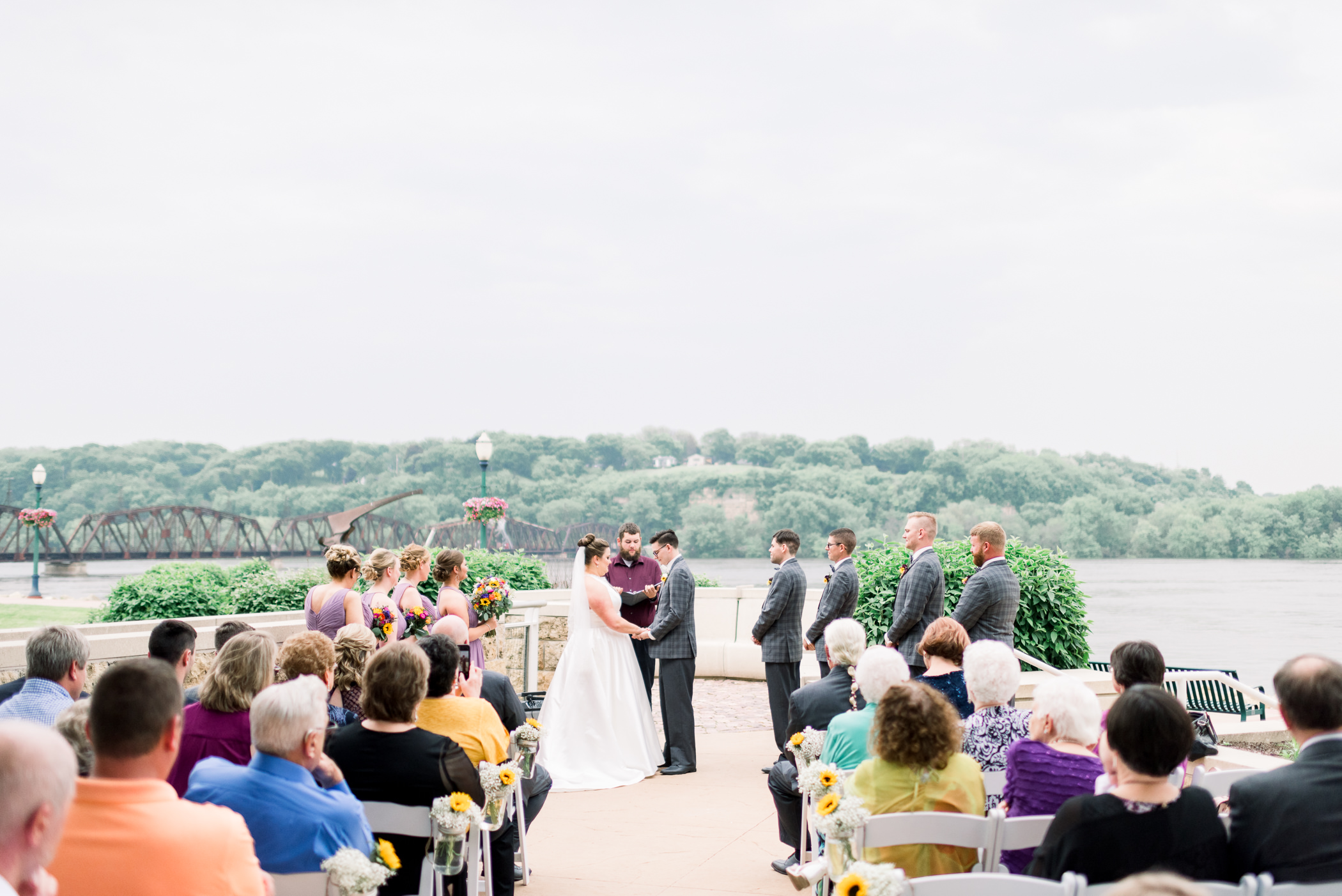 Grand River Center Dubuque Wedding Photographers