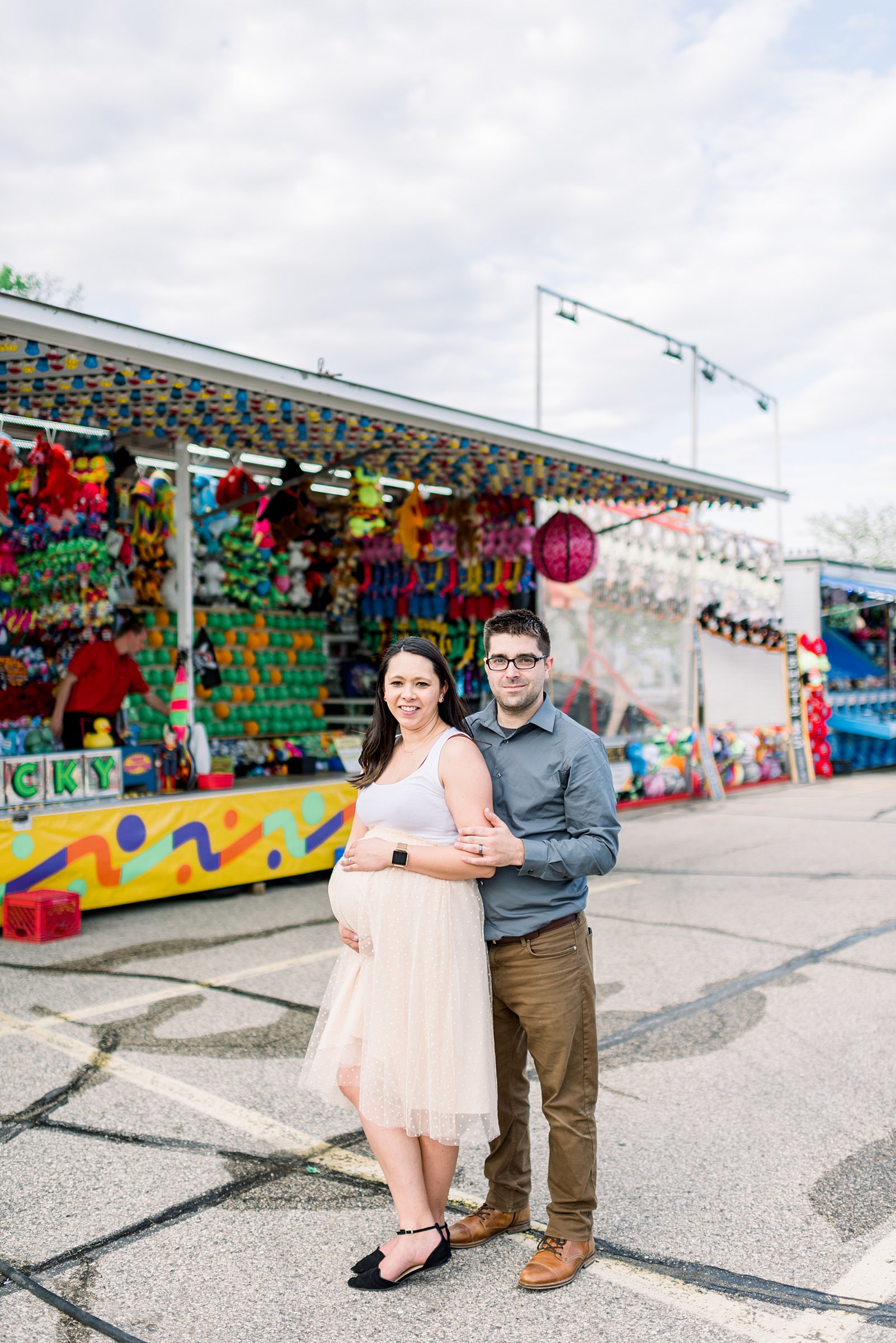 Madison, WI Carnival Maternity Session - Larissa Marie Photograhy