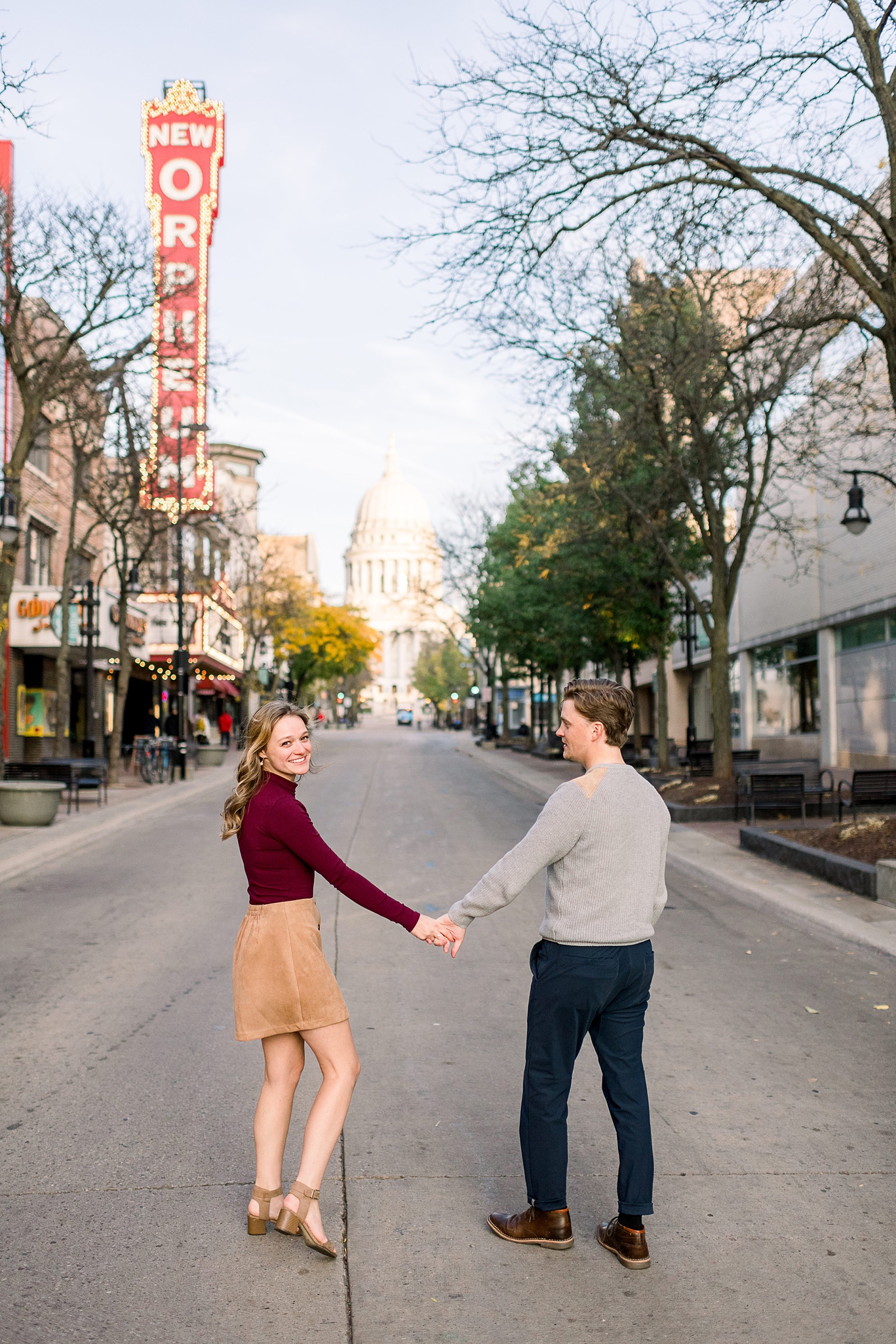 State Street Madison, WI Engagement Session