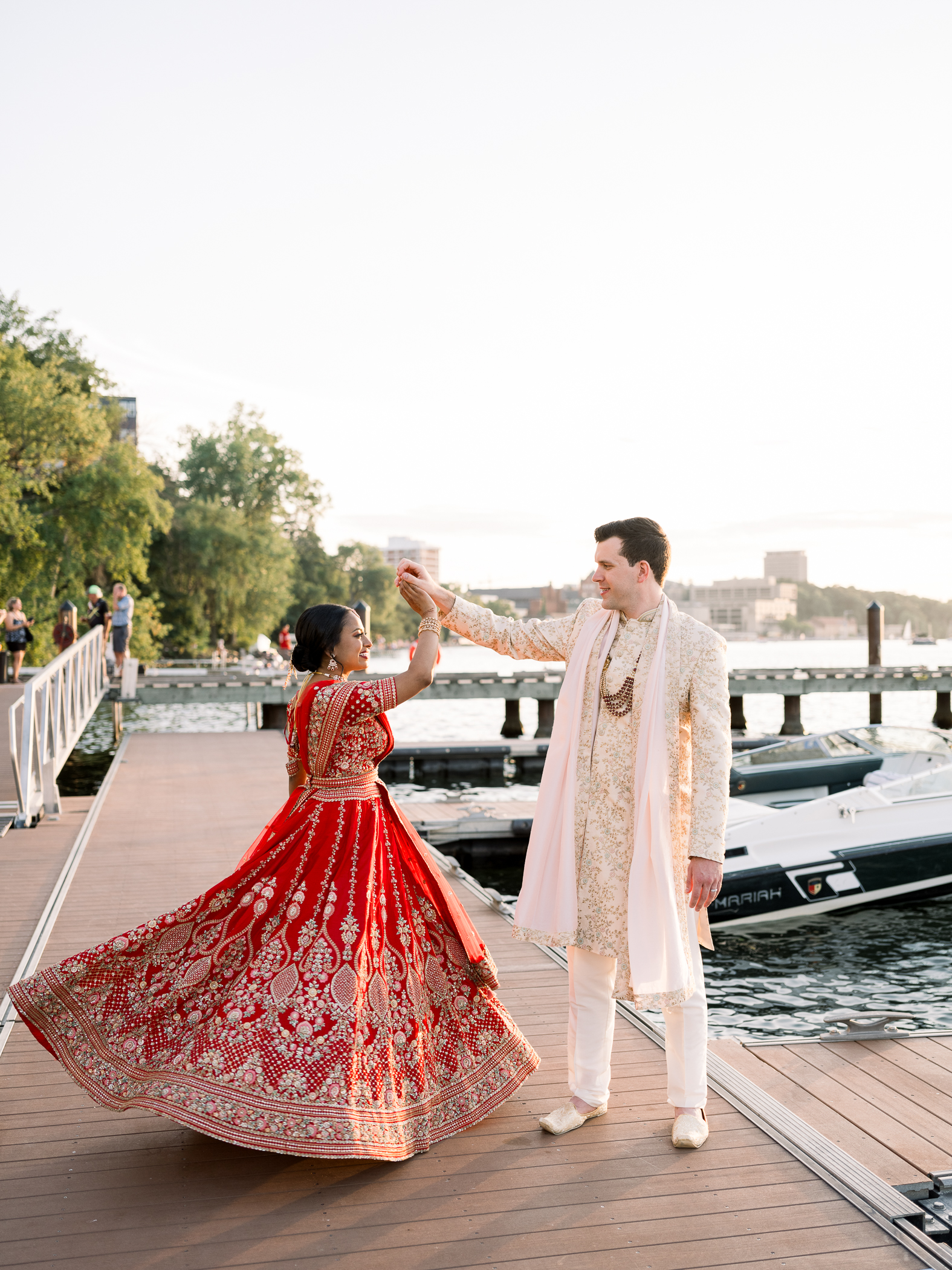 The Edgewater Hotel Indian Fusion Wedding Photographers