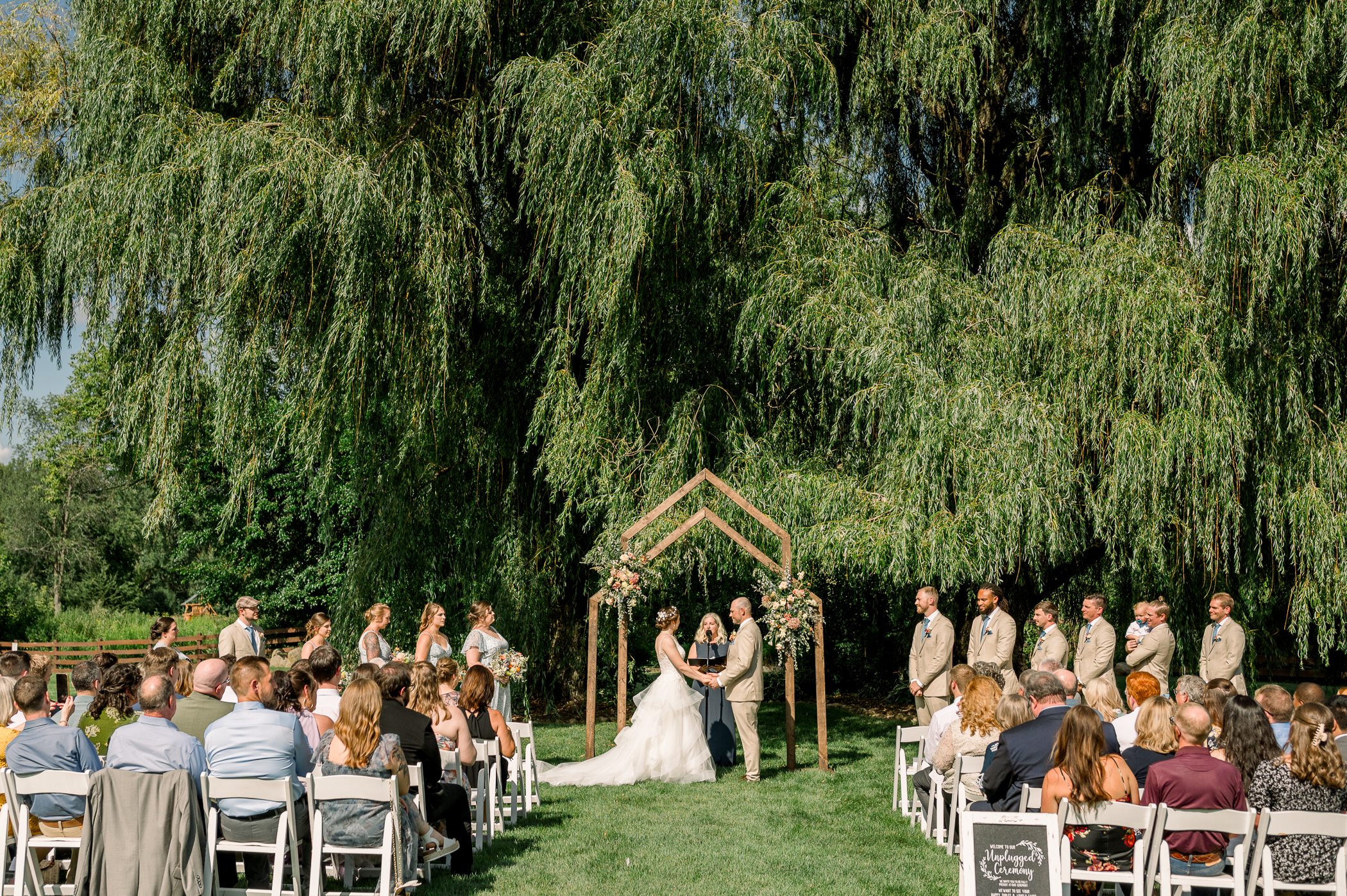 Harvest Moon Pond Summer Wedding