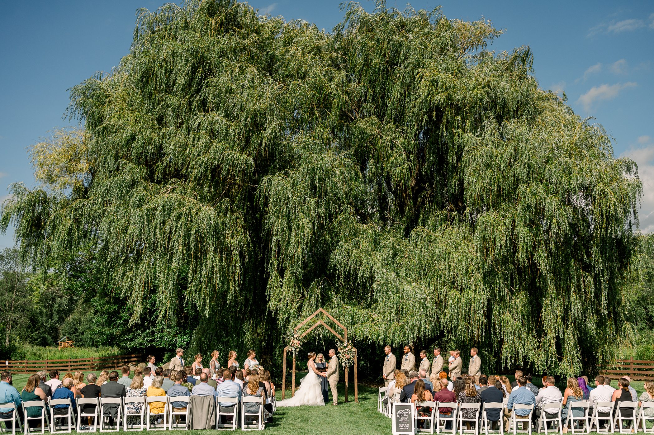 Harvest Moon Pond Summer Wedding